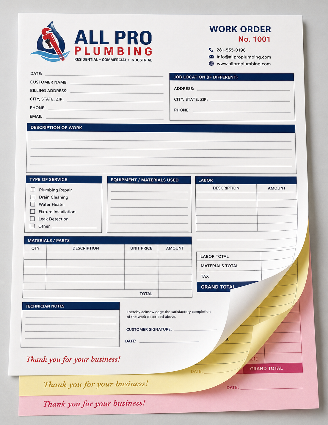 Carbonless Forms