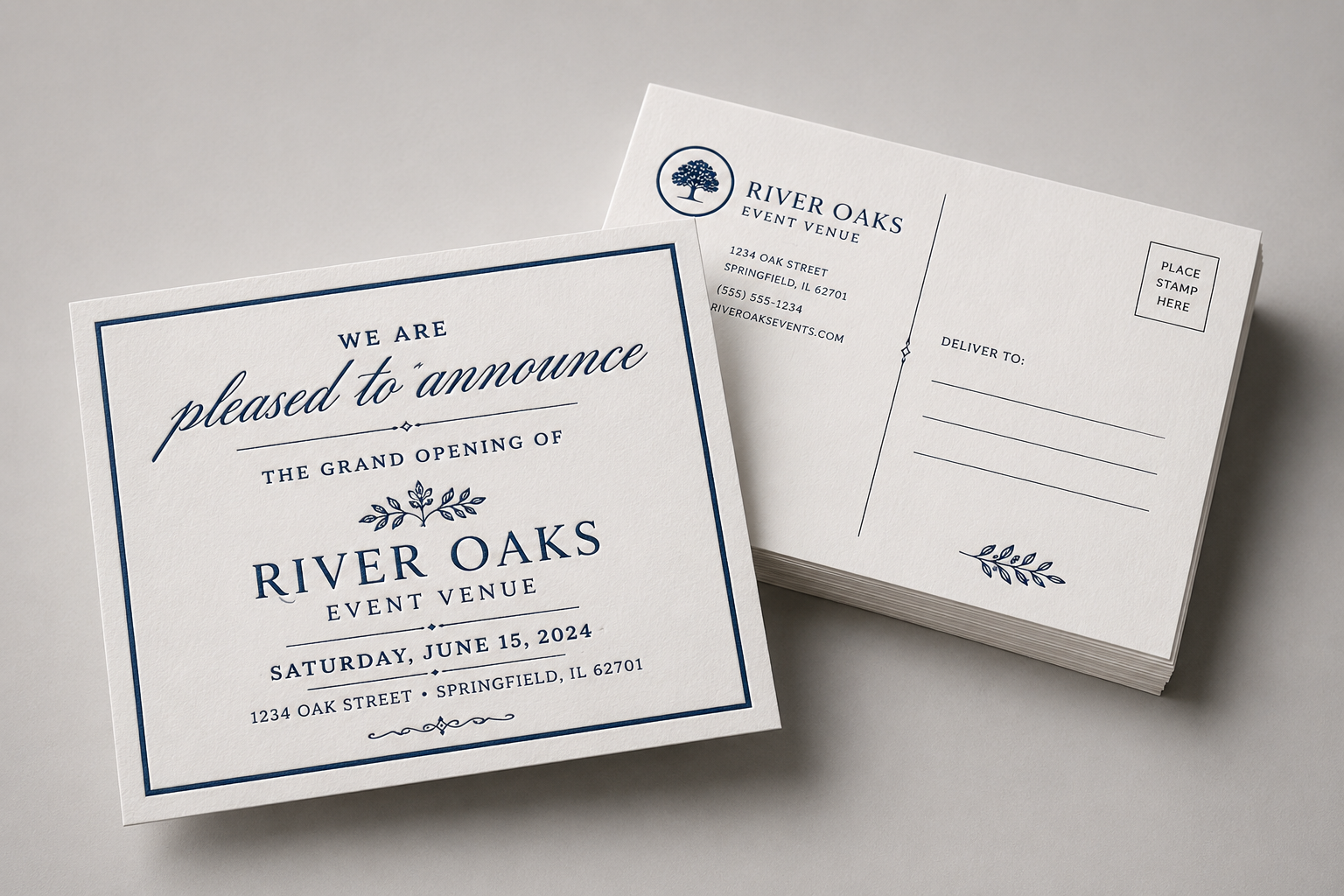 Announcements & Postcards (Spot Color)